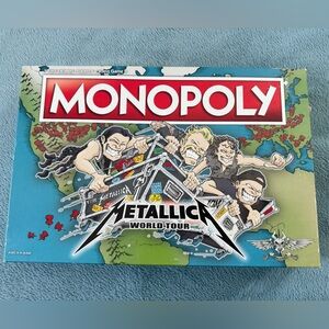 Metallica Monopoly Metallica World Tour (2020) Preowned All Pieces Included